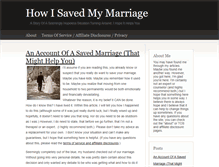 Tablet Screenshot of isavedmymarriage.com
